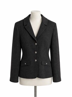 Vintage St John Collection Black knit Women's Jacket size 16